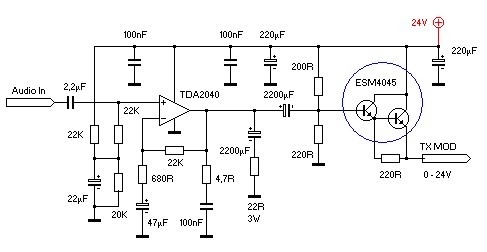 Schéma modlateur AM